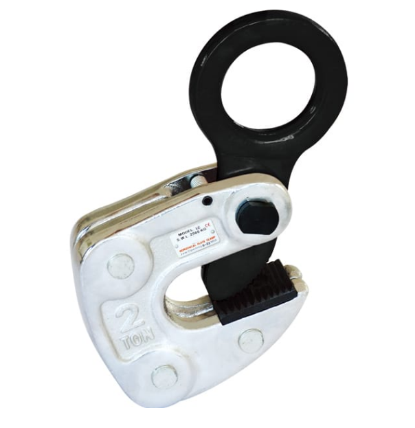 起重鉗用于L型鋼的吊裝